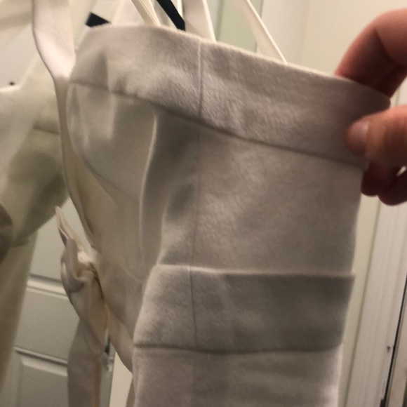 French Connection White Dress with Bow - Picture 6 of 8